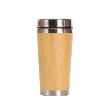 Classic Wooden Steel Mug