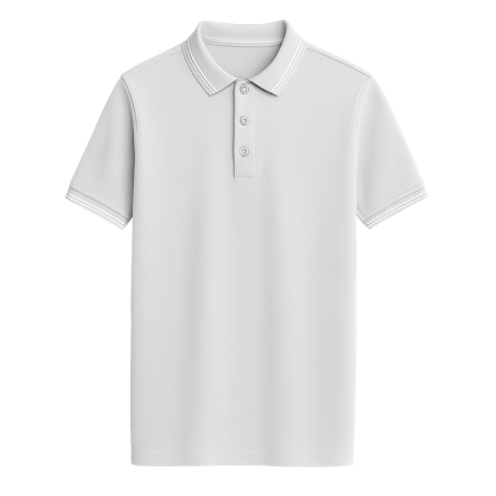 Customized 6-Star White Tipping Polo T-shirt